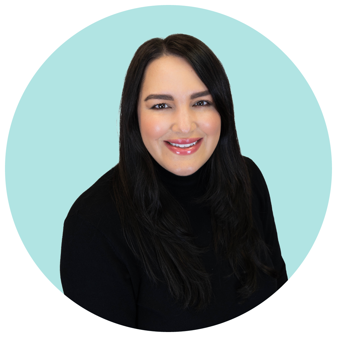 Photo of Ashlynn Lalonde against a pale blue background