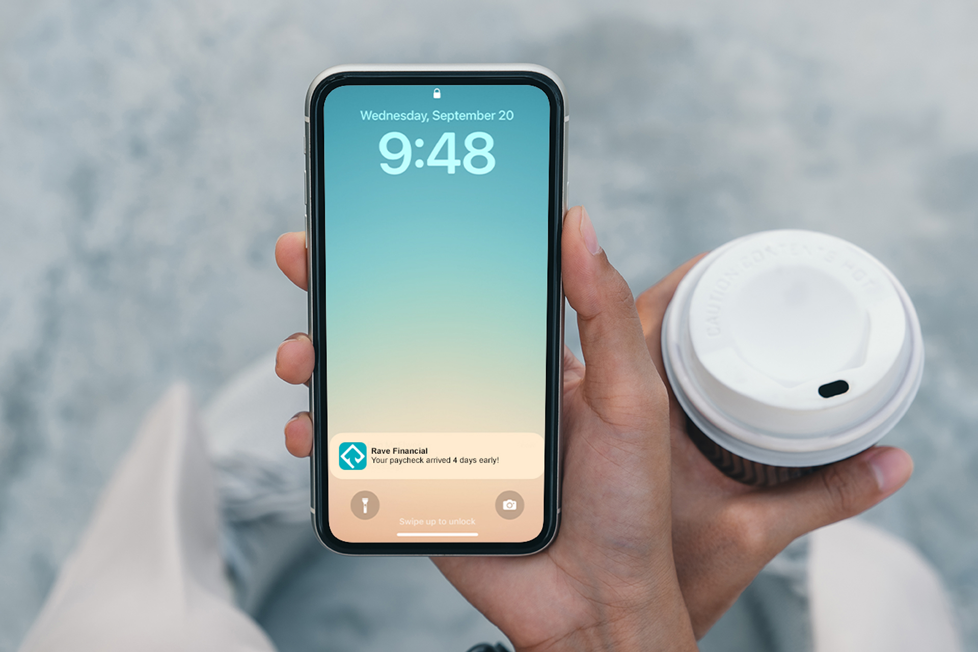 Get paid 4 days early Rave Branded cropped