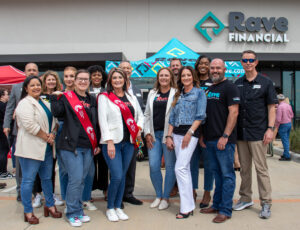 Rave Financial employees at the Grand Opening of the Willis Experience Center