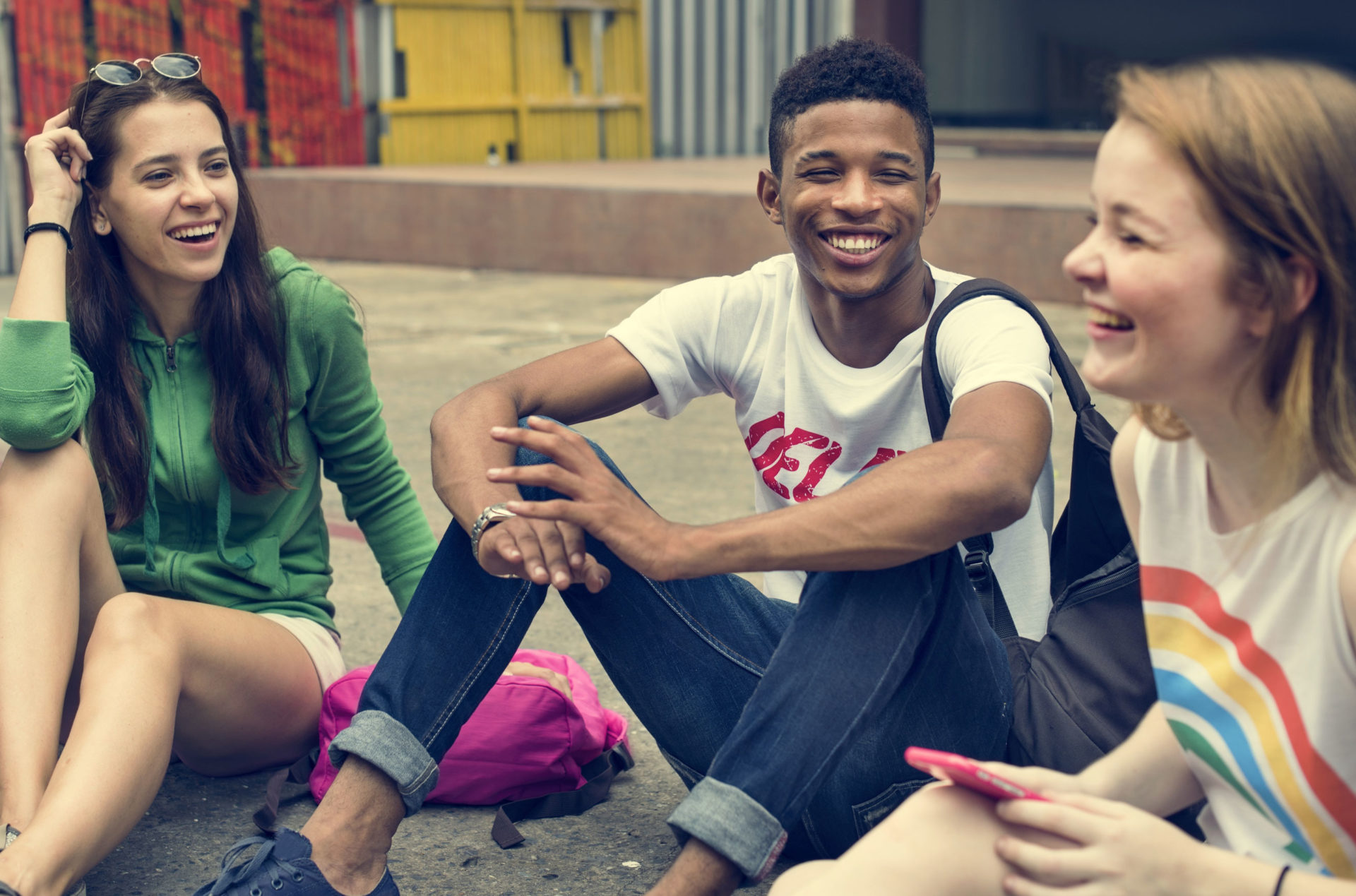 teenagers sitting in circle